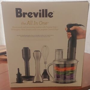 Breville All In One Processor with Black and Silver Finish